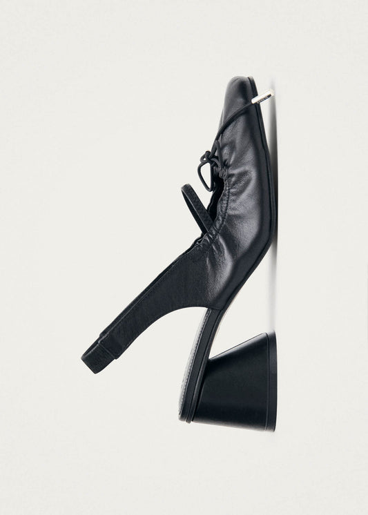 Escarpins en cuir noir Marly-image