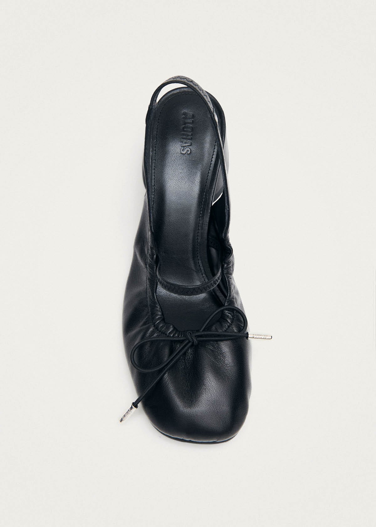 Escarpins en cuir noir Marly