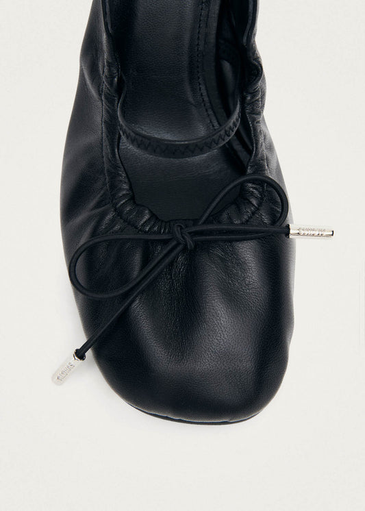 Escarpins en cuir noir Marly-image