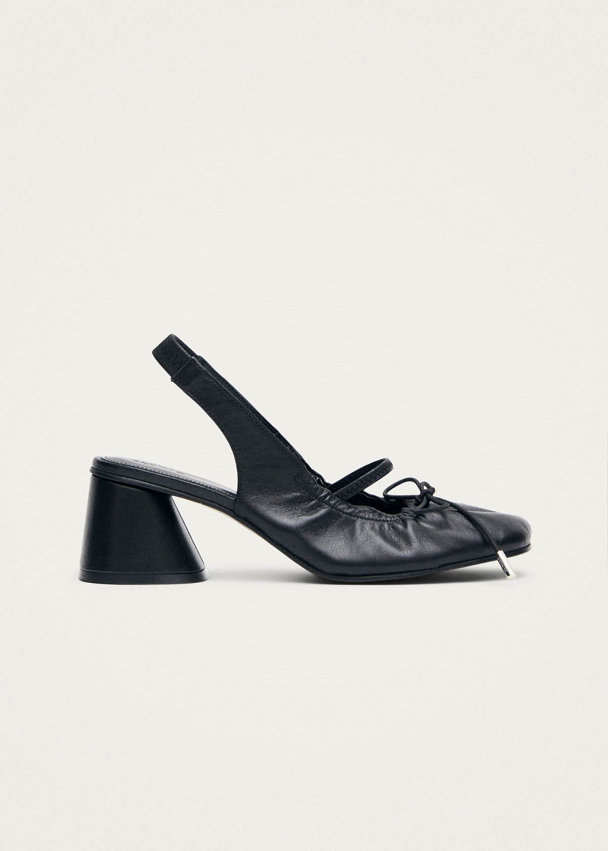Escarpins en cuir noir Marly