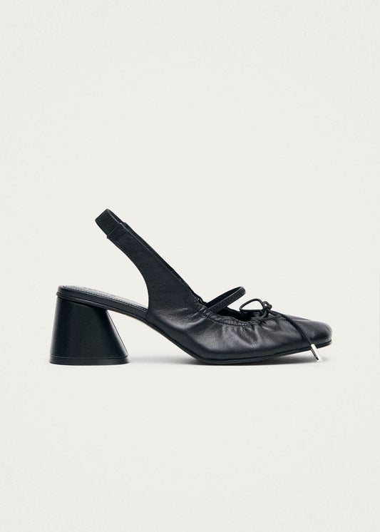 Escarpins en cuir noir Marly-image