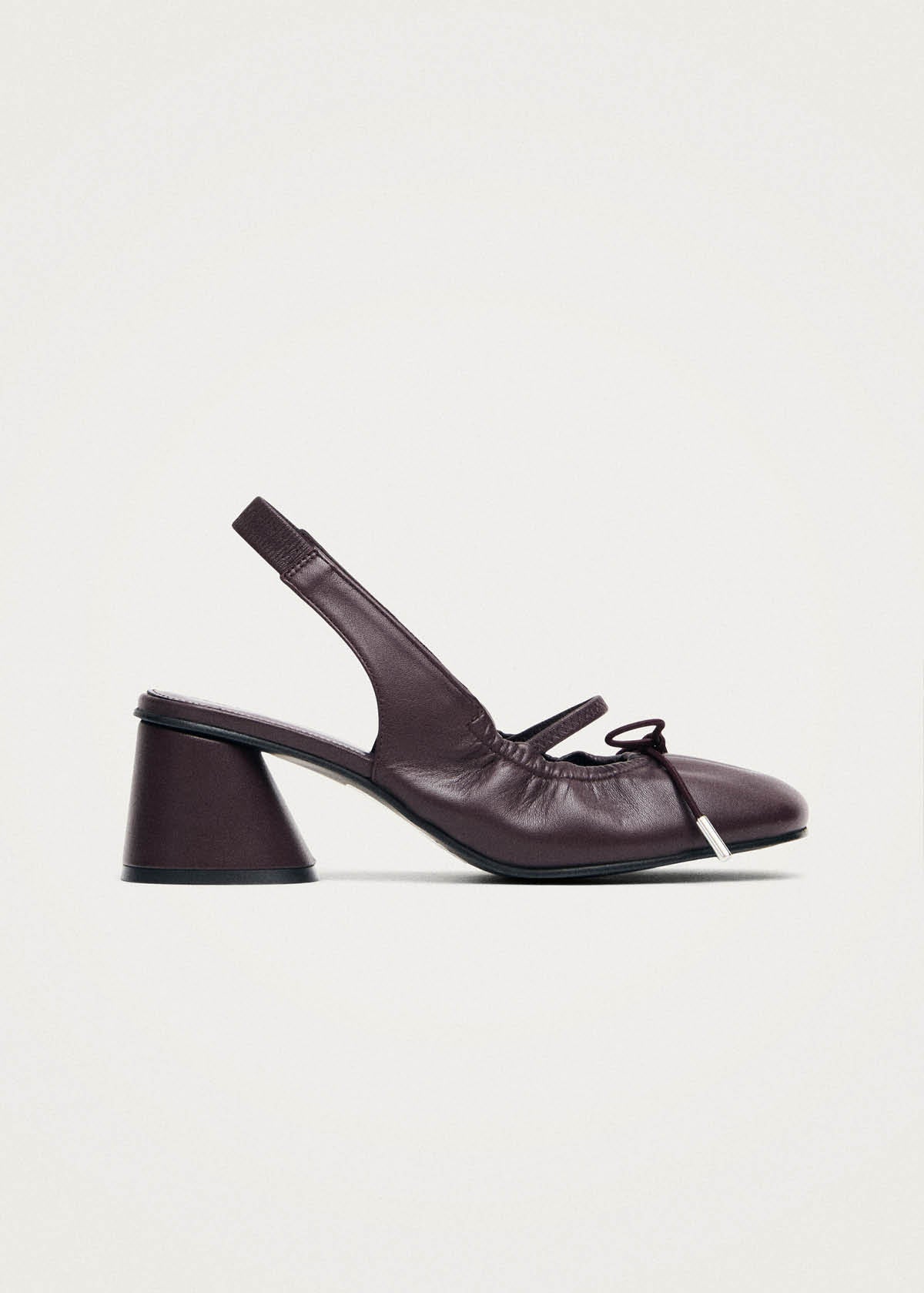Escarpins en cuir bordeaux Marly