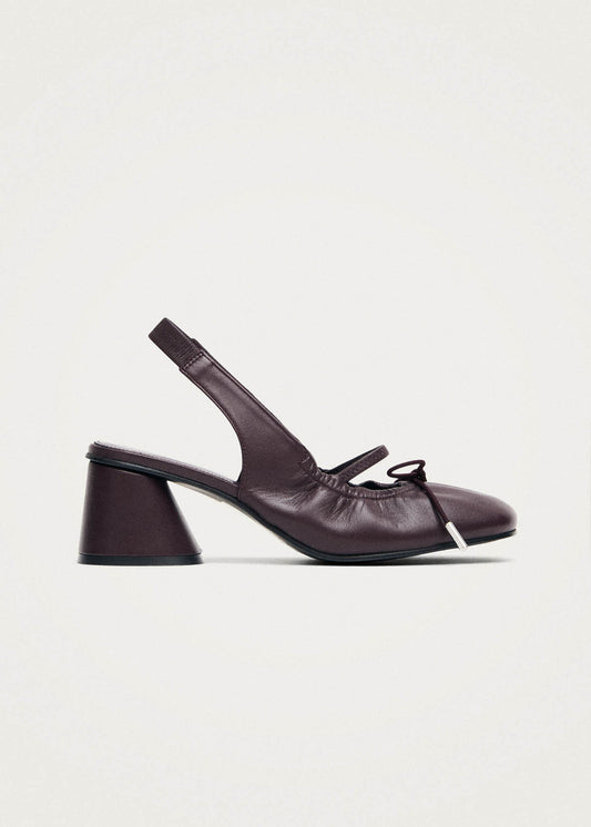 Escarpins en cuir bordeaux Marly-image