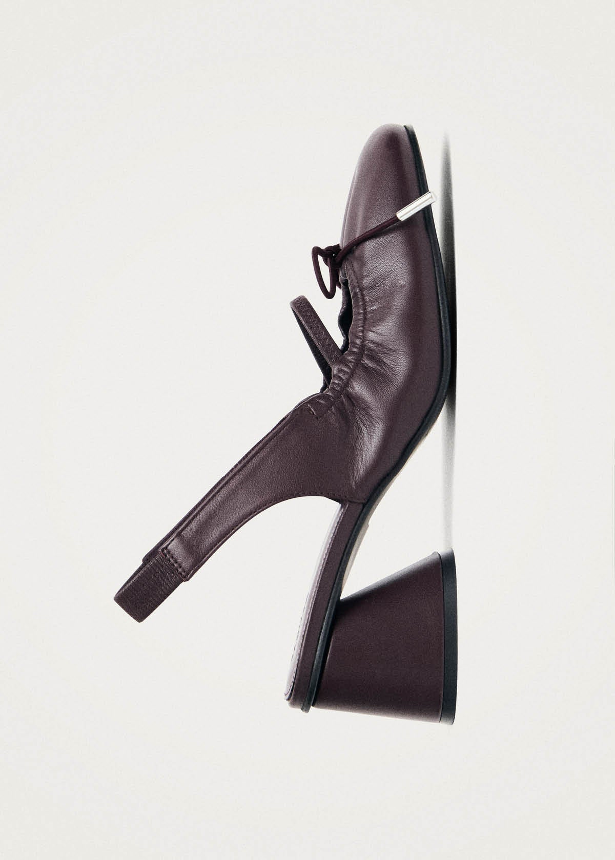 Escarpins en cuir bordeaux Marly