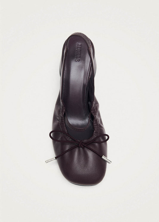 Escarpins en cuir bordeaux Marly-image