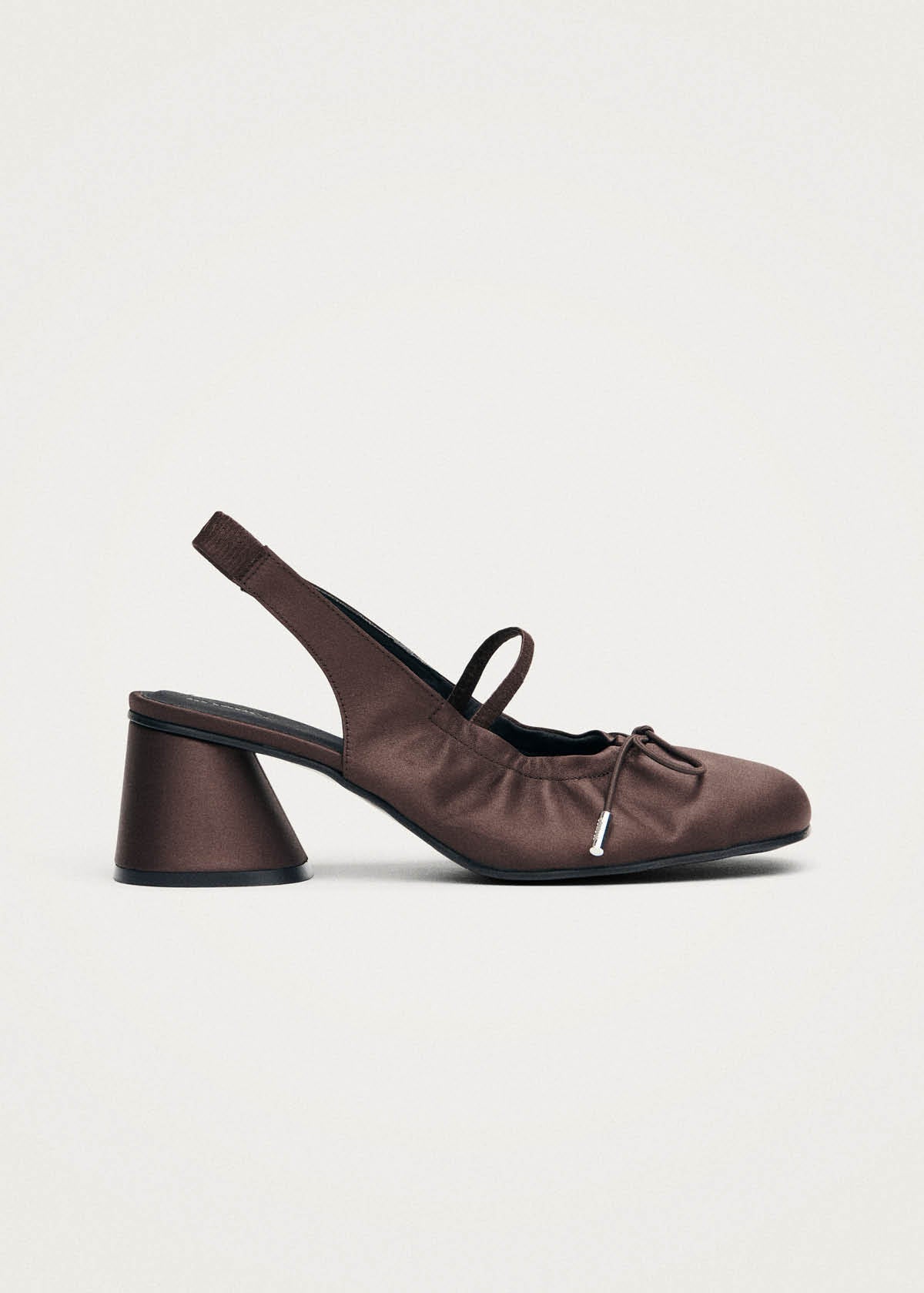 Escarpins en textile Marly Silky chocolat noir