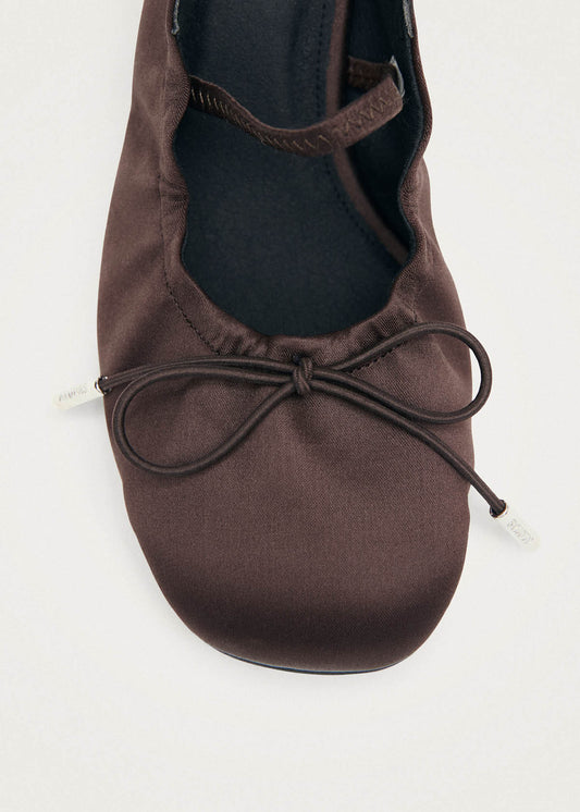 Escarpins en textile Marly Silky chocolat noir-image