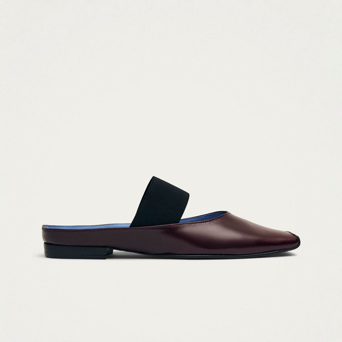 Mele Rift Mules de Cuero Burdeos