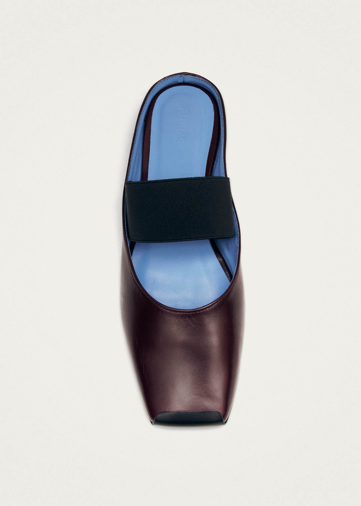 Mele Rift Mules de Cuero Burdeos