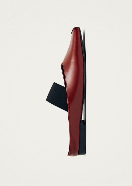 Mele Rift Red Leather Mules-image