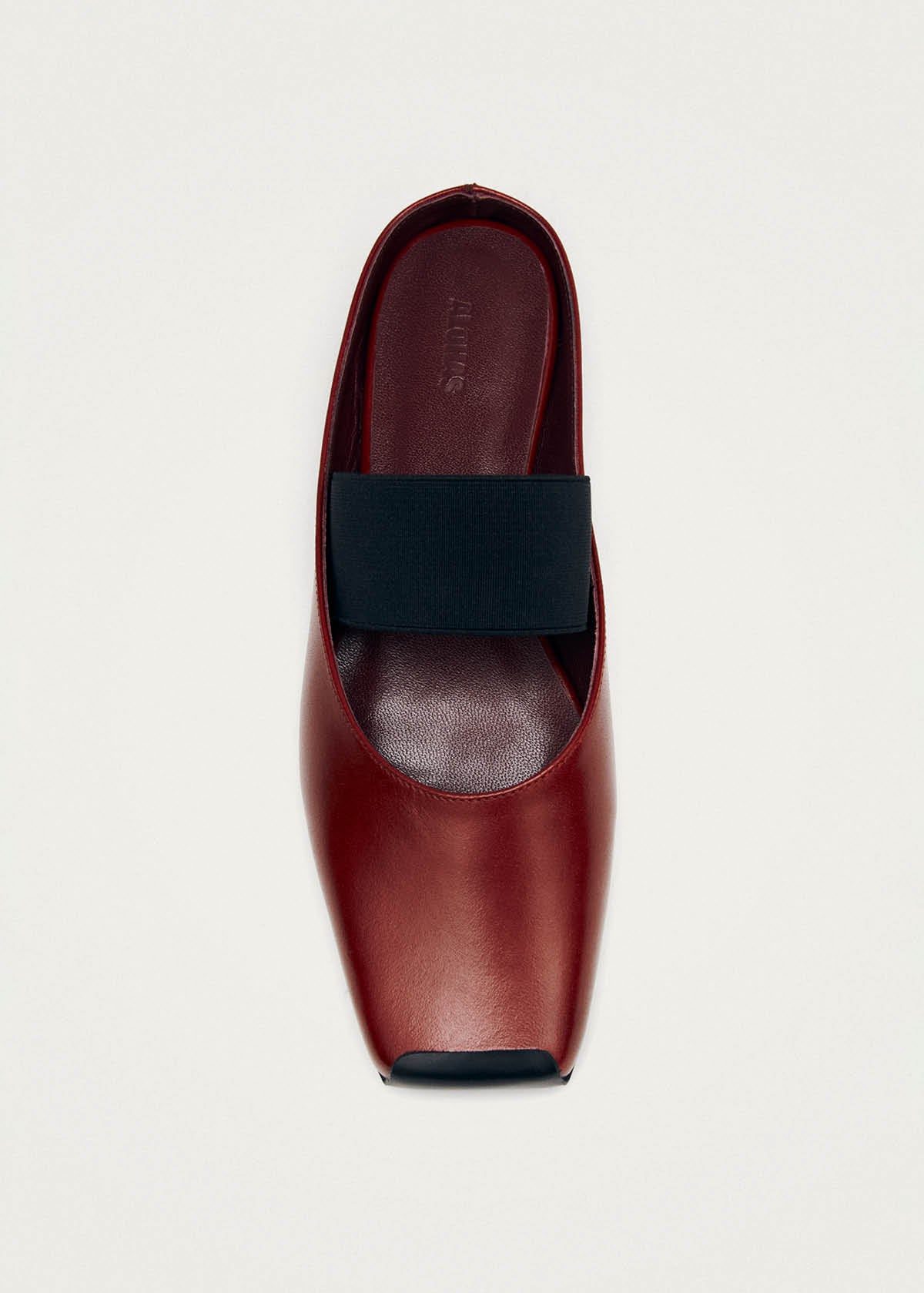 Mele Rift Mules de Cuero Rojo