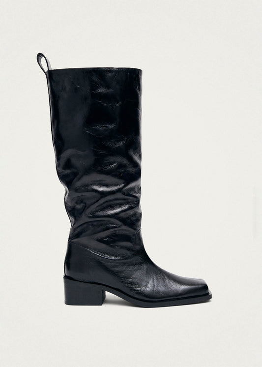 Milo Rift Black Leather Boots