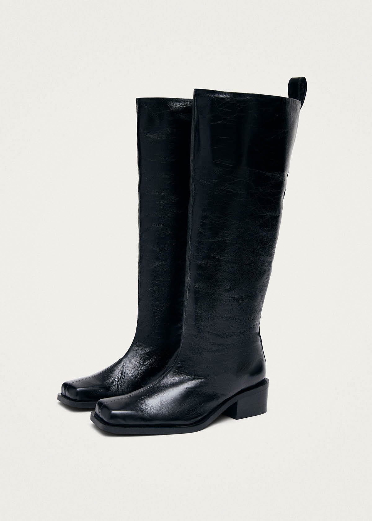 Milo Rift Black Leather Boots