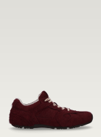 suede fuzzy burgundy