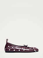 all studs patent burgundy