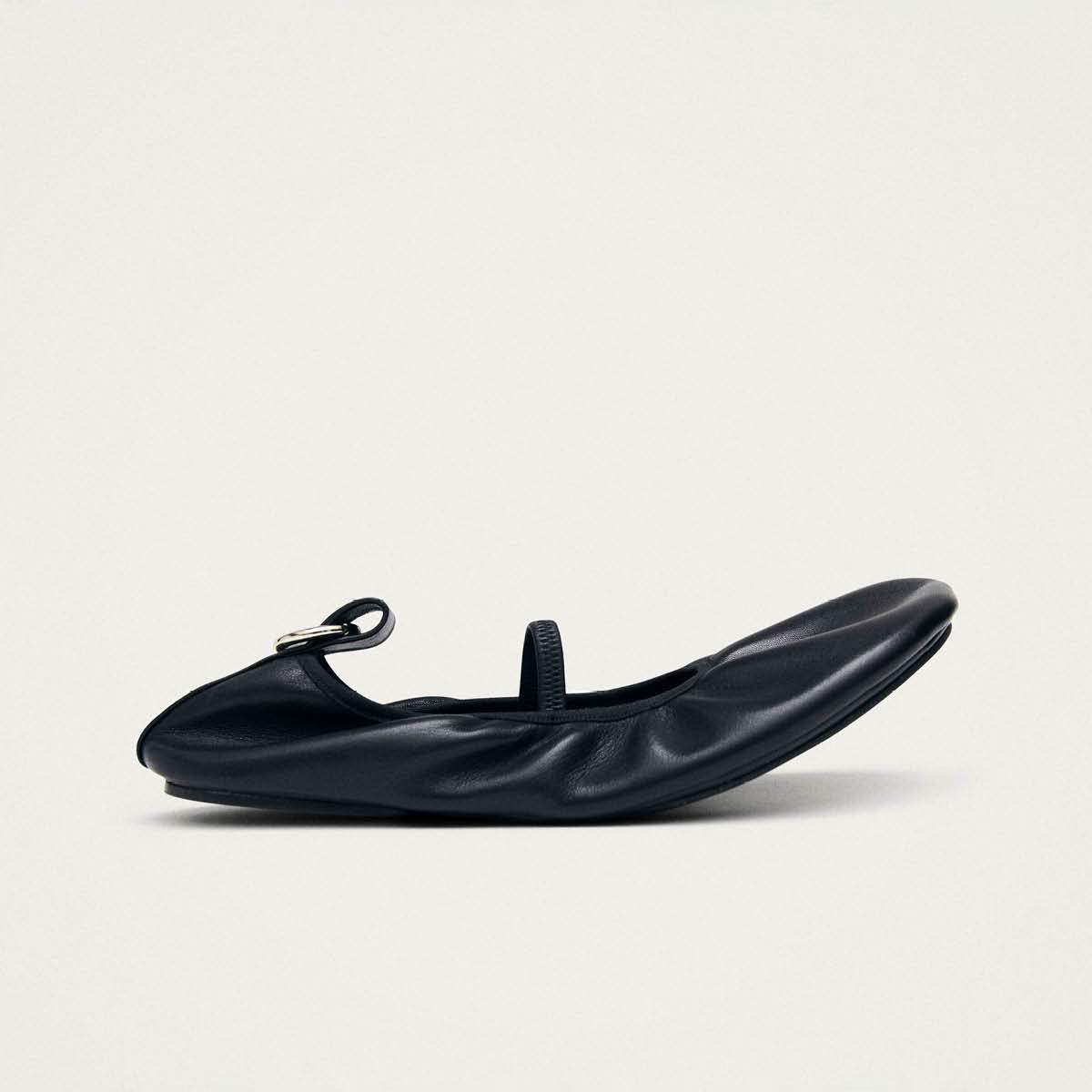 Naira Ballerine in Pelle Nera