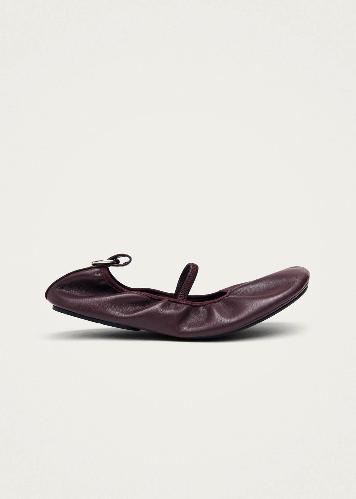 Naira Ballerine in Pelle Bordeaux
