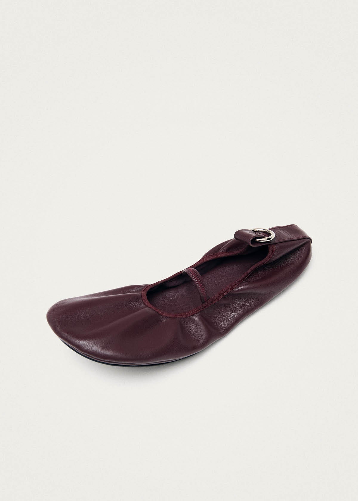 Naira Ballerine in Pelle Bordeaux