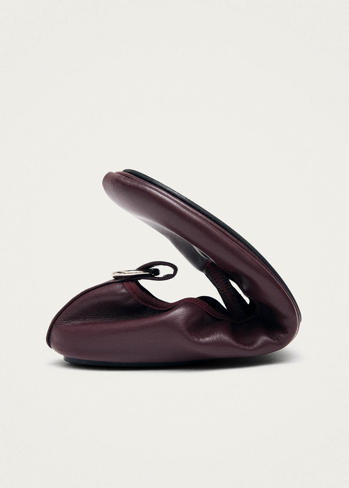 Naira Ballerine in Pelle Bordeaux