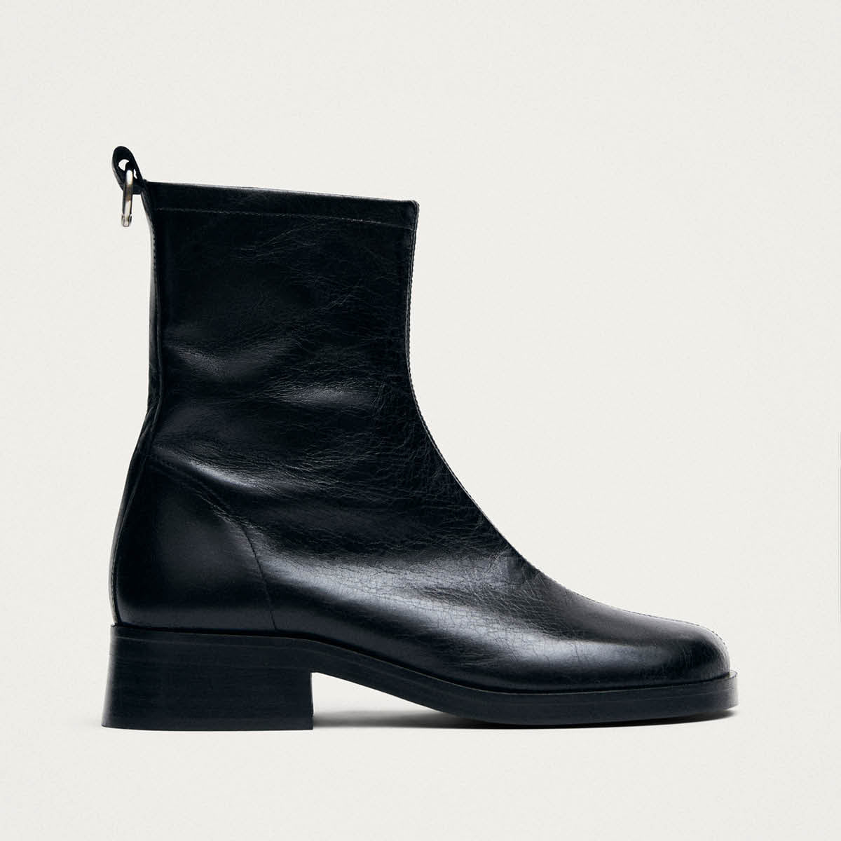 Niam Rift Botines de Cuero Negro