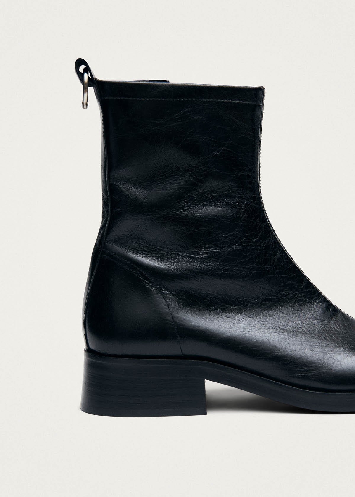 Niam Rift Botines de Cuero Negro