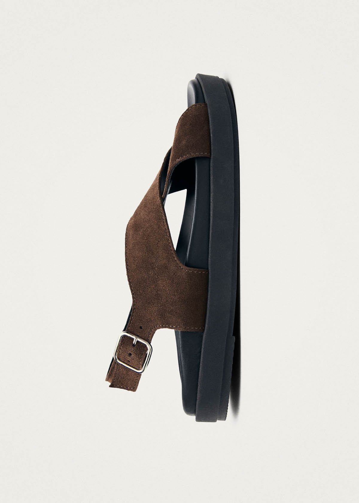 Nico Suede Dark Brown Leather Sandals