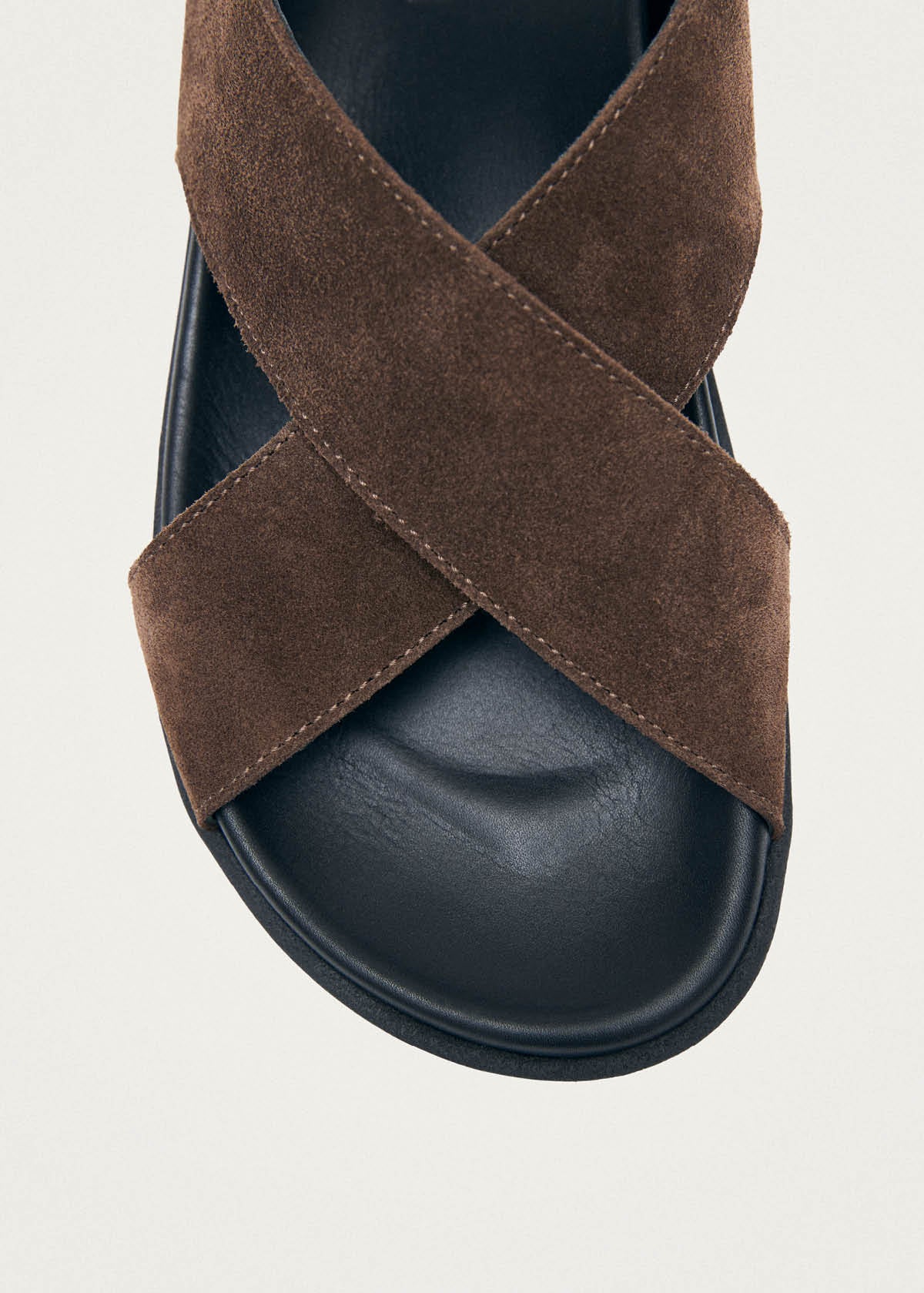 Nico Suede Dark Brown Leather Sandals