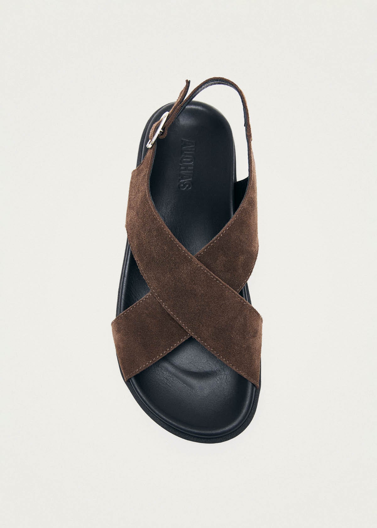 Nico Suede Dark Brown Leather Sandals