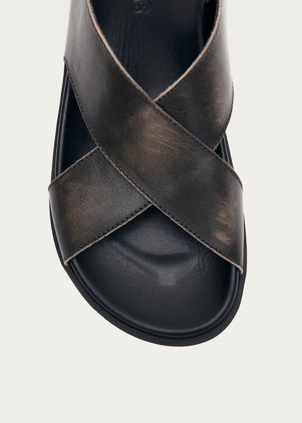 Nico Vintage Effect Brown Leather Sandals