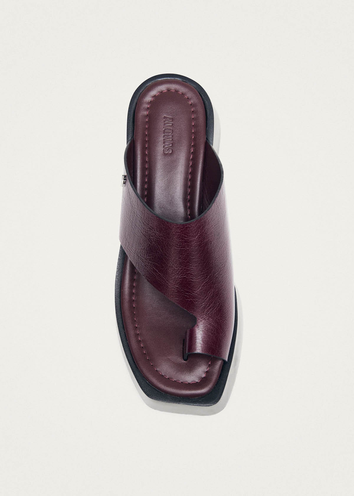 Nova Rift Burgundy Leather Sandals