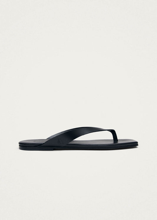 Ola Black Leather Sandals