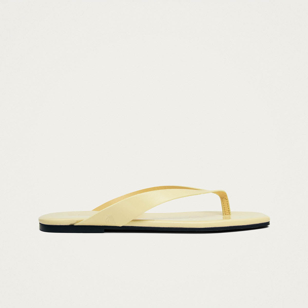 Ola Pale Yellow Leather Sandals | ALOHAS