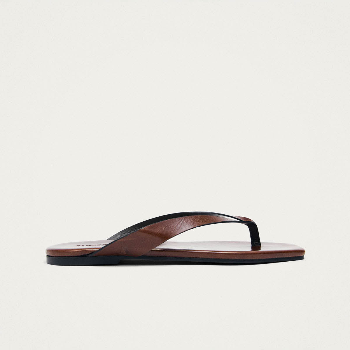 Ola Rift Brown Leather Sandals
