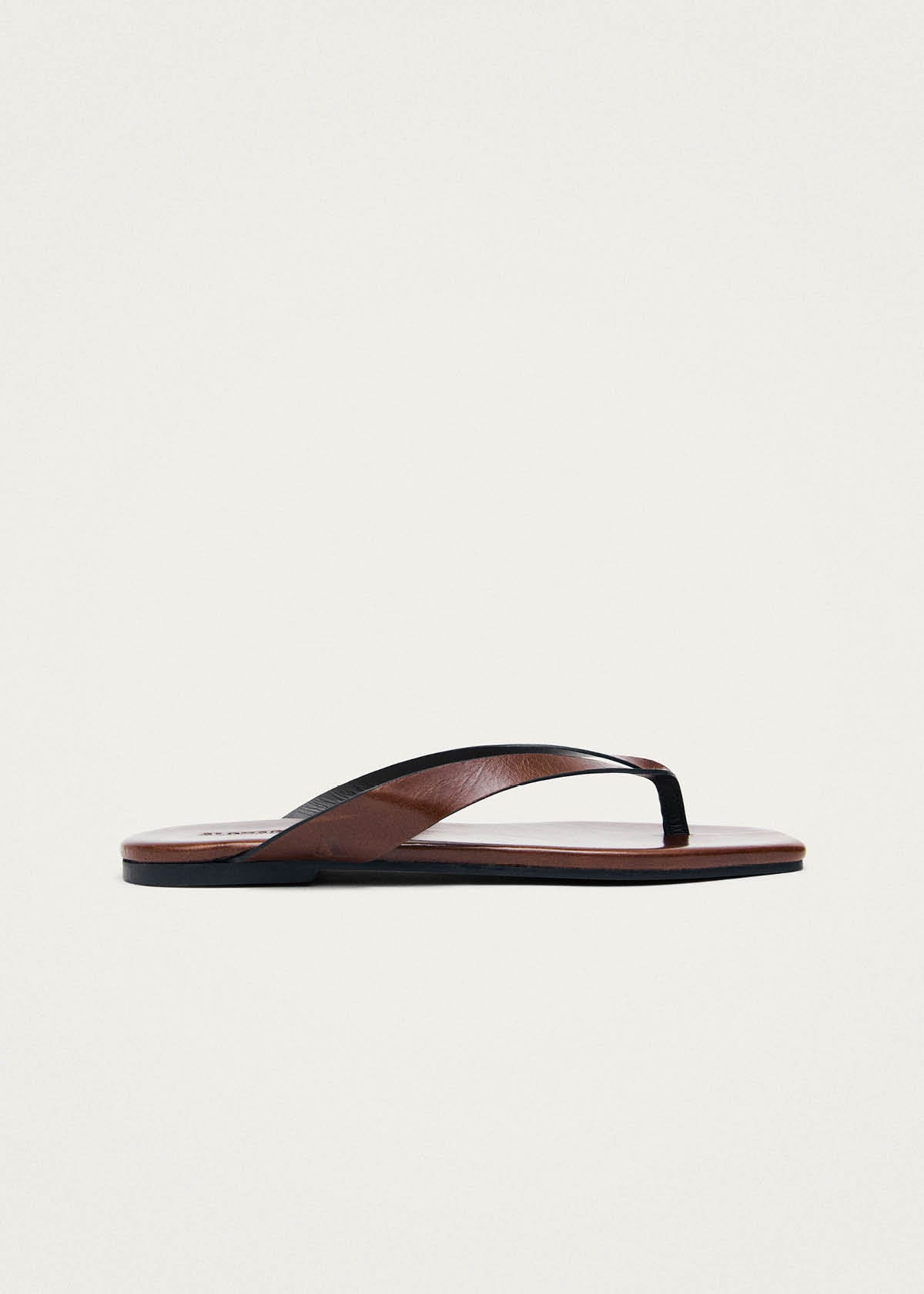 Ola Rift Brown Leather Sandals