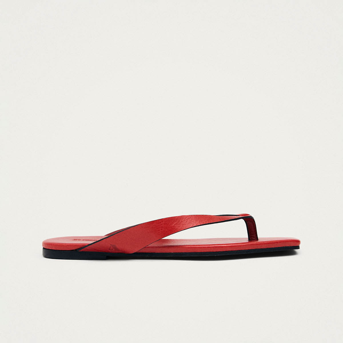 Ola Rift Red Leather Sandals