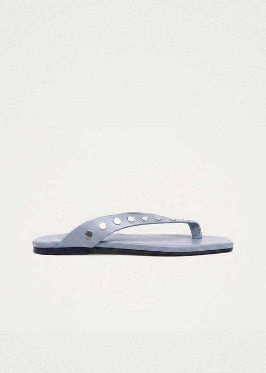 Ola Studs Baby Blue Leather Sandals-image