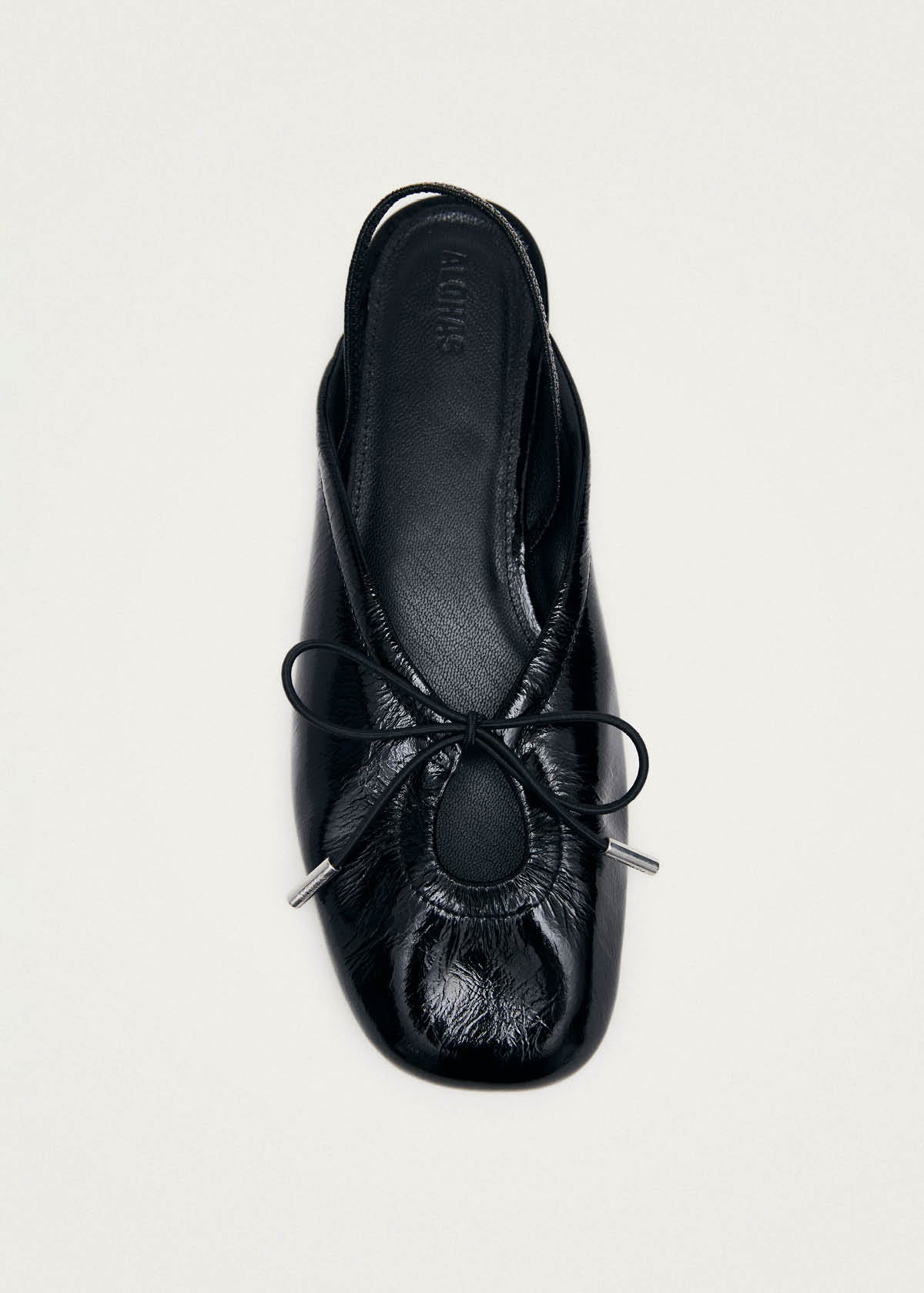 Oli Patent Black Leather Ballet Flats