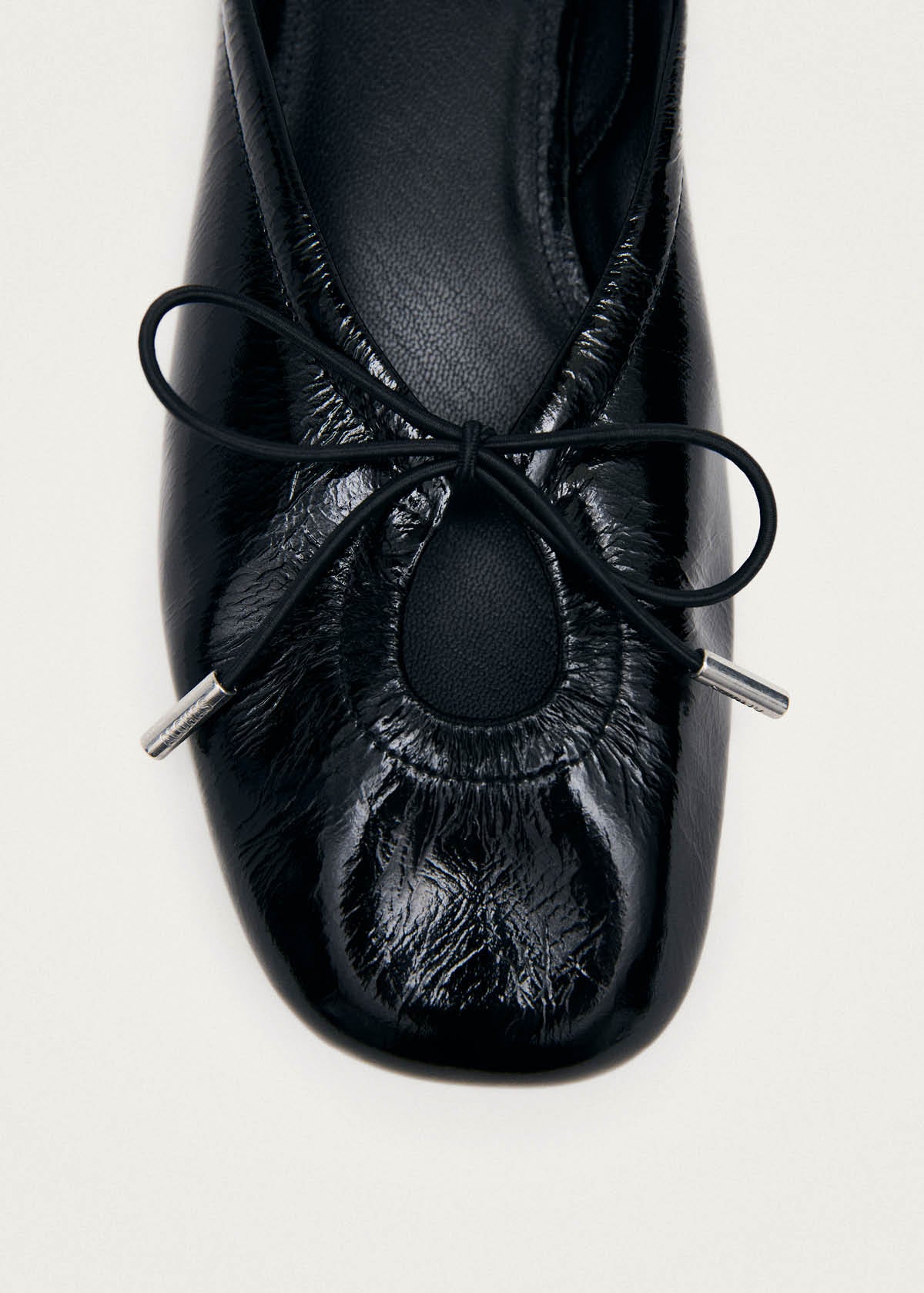 Oli Patent Black Leather Ballet Flats