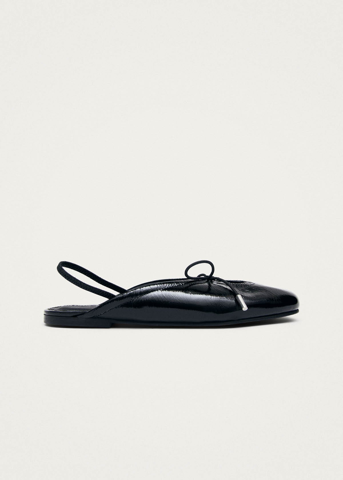 Oli Patent Black Leather Ballet Flats