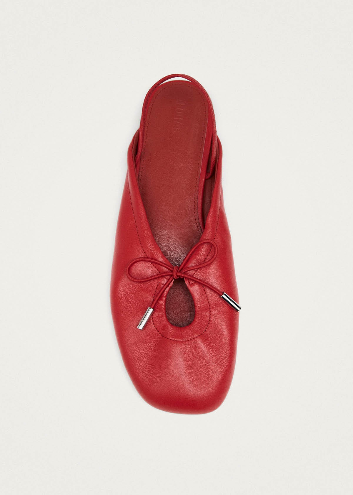 Oli Rote Leder Ballerinas