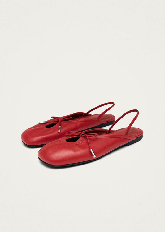 Oli Rote Leder Ballerinas-image