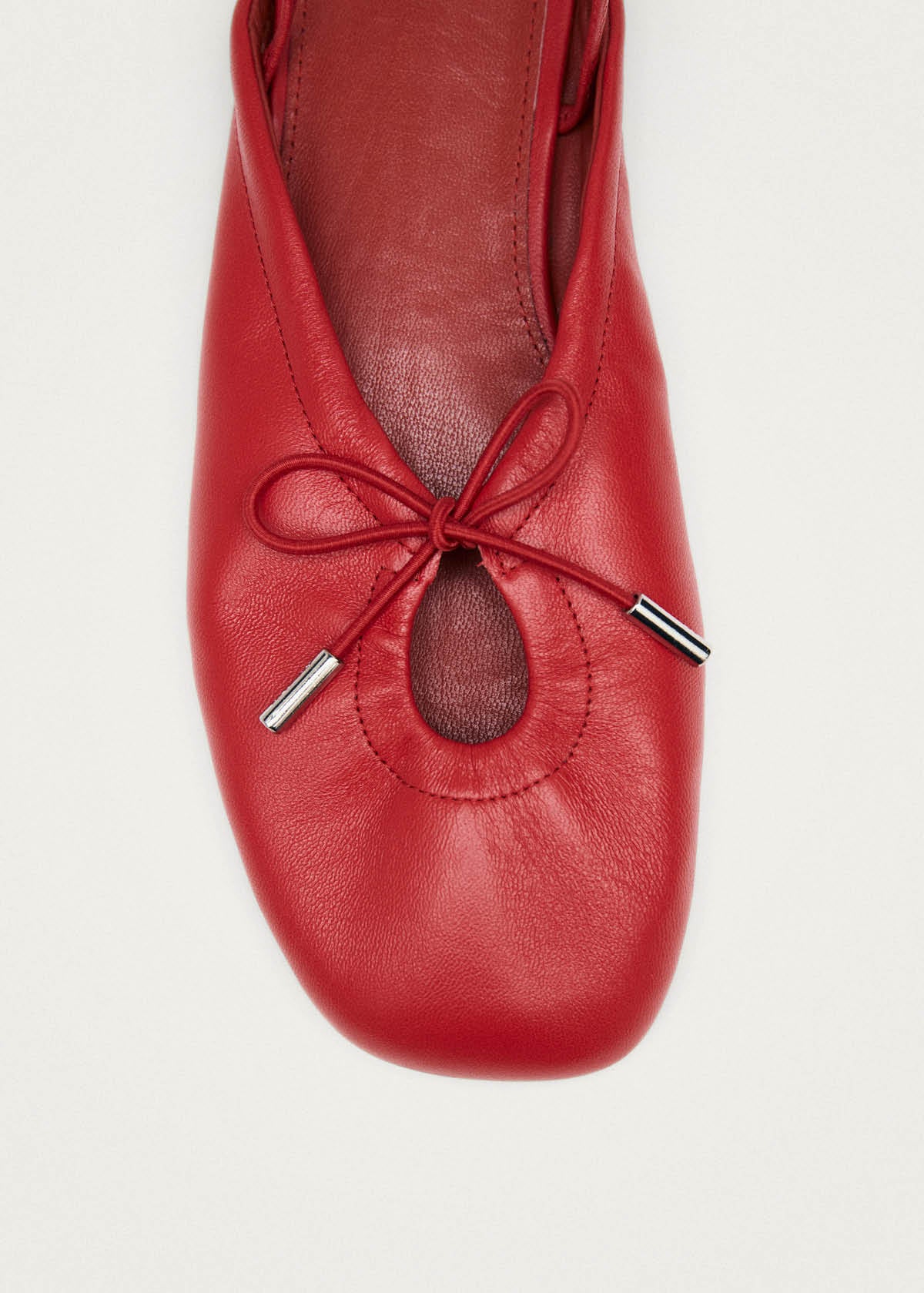 Oli Rote Leder Ballerinas