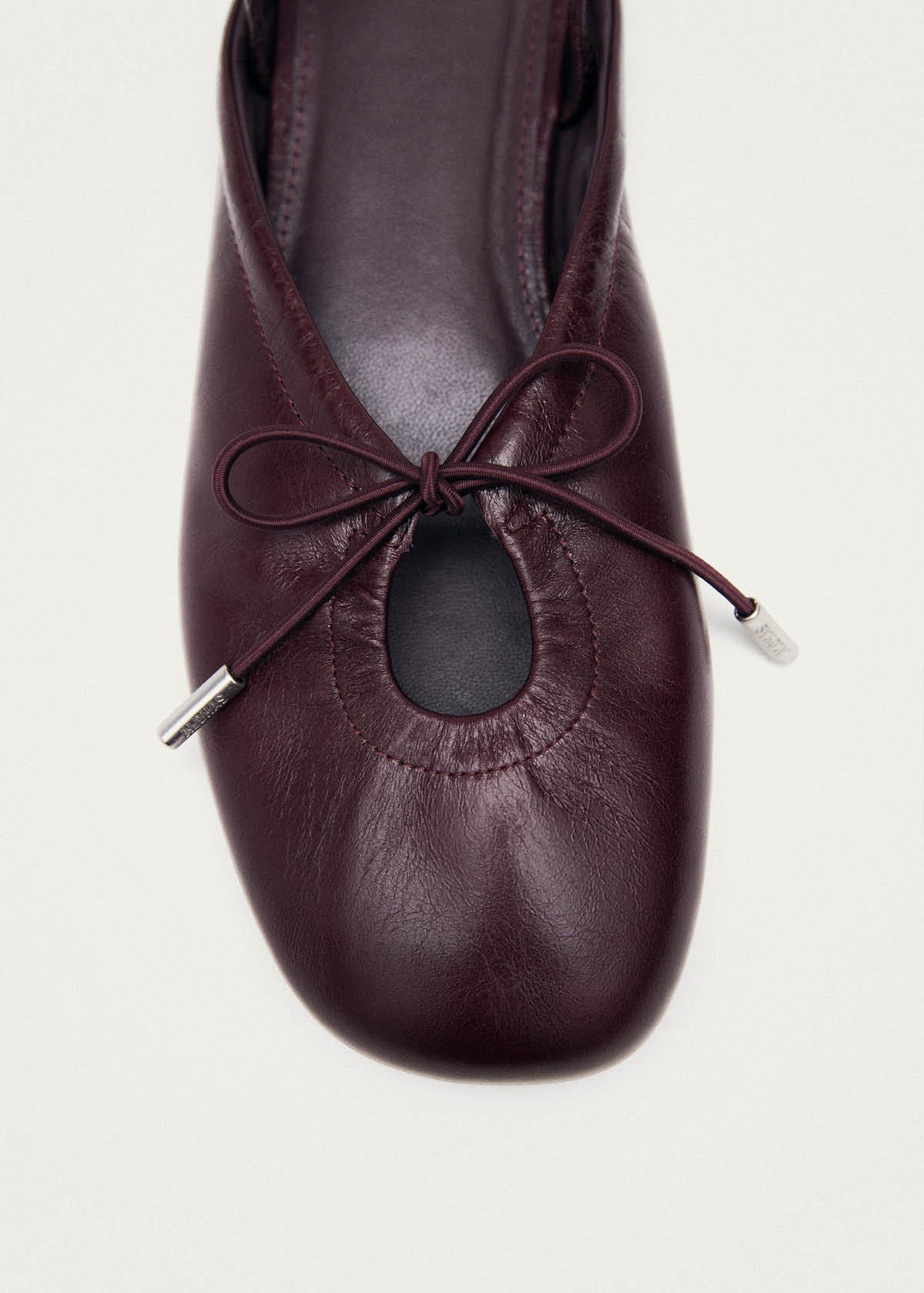 Ballerines en cuir bordeaux Oli Rift
