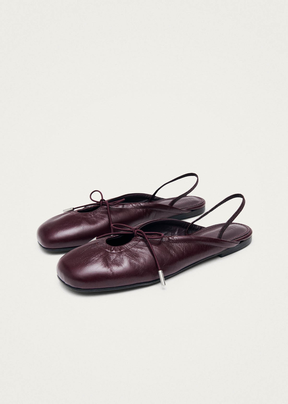 Ballerines en cuir bordeaux Oli Rift