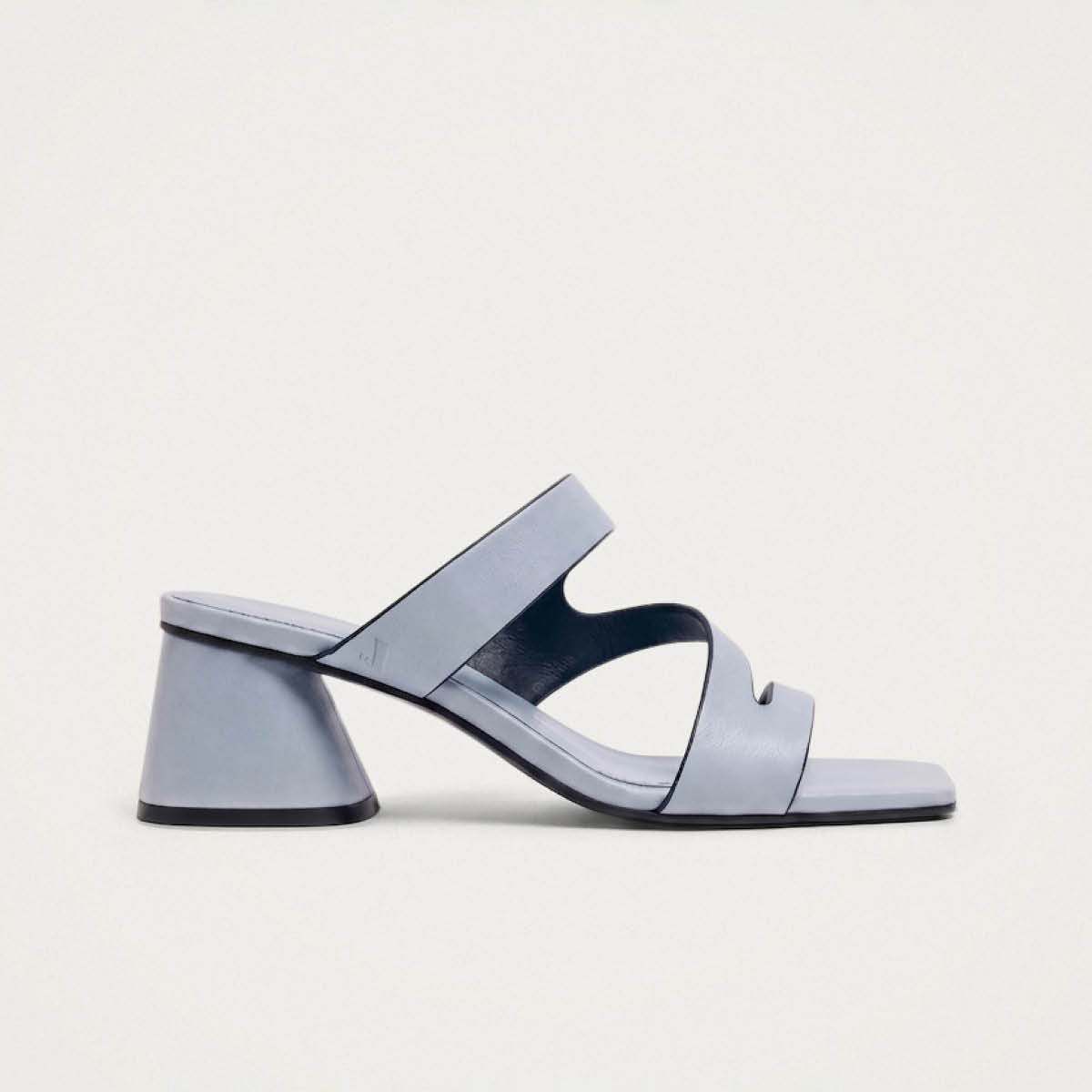 Sandales en cuir bleu bébé Orielle