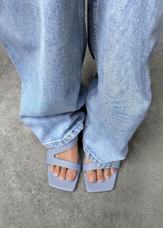 Orielle Baby Blaue Ledersandalen-image