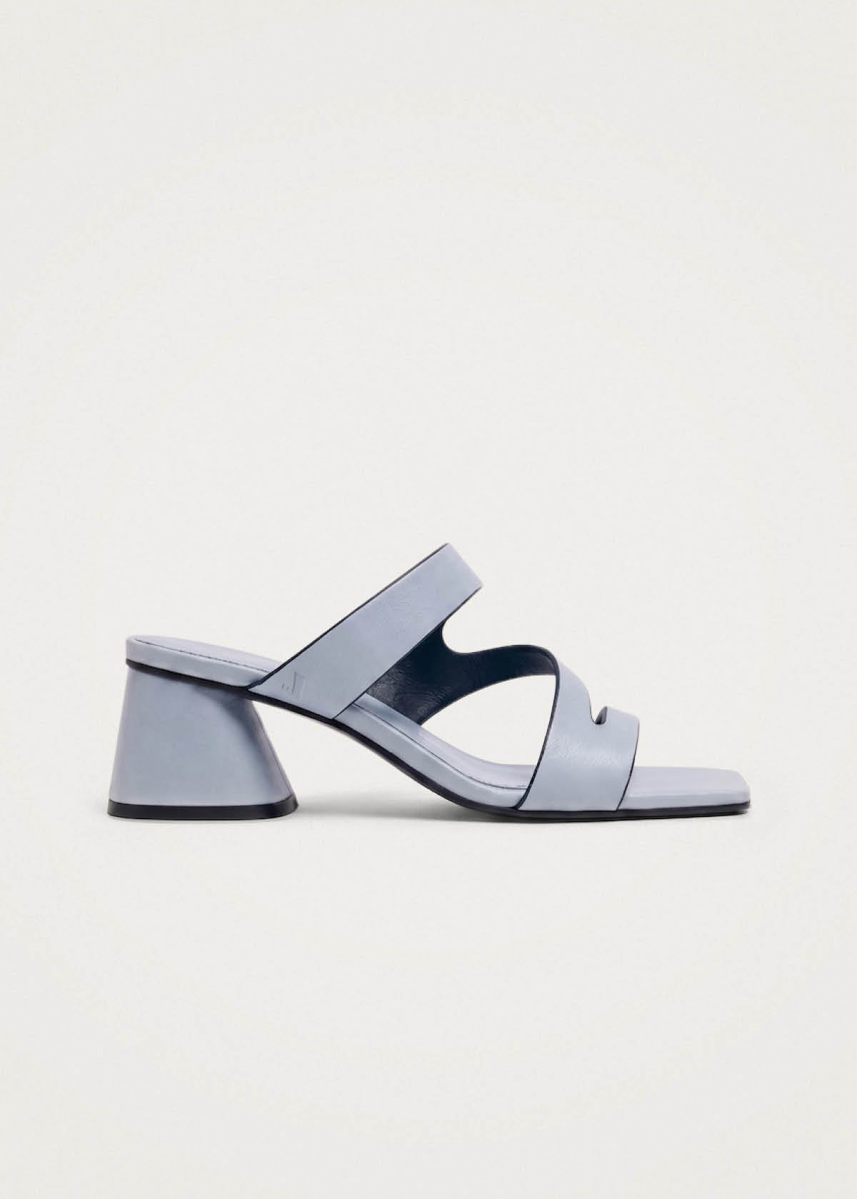 Sandales en cuir bleu bébé Orielle
