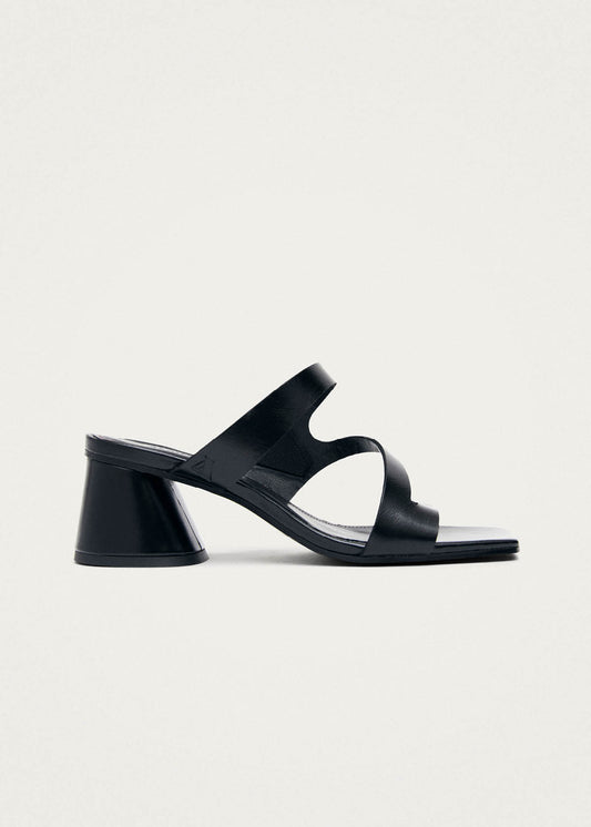 Orielle Rift Black Leather Sandals-image
