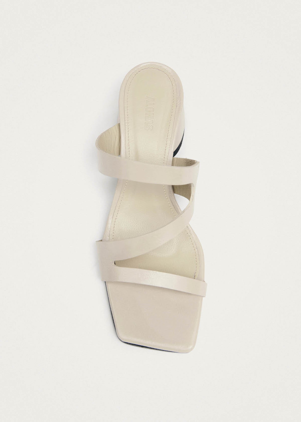 Orielle Rift Creme-Leder Sandalen