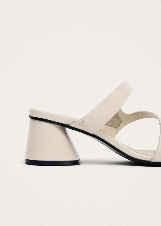 Orielle Rift Cream Leather Sandals-image